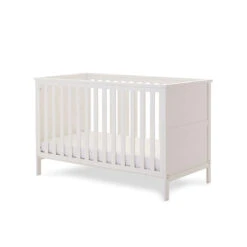 Obaby Evie 3 Piece Room Set - White -Beautiful Bambino obaby evie cot bed white flat 4 1800x1800 8e361264 114e 4c92 b22e df629563d78b