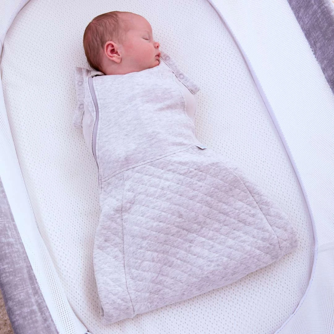 Purflo Swaddle To Sleep Bag - 0-4m 2.5 TOG - Minimal Grey 4 Purflo Swaddle To Sleep Bag - 0-4m 2.5 TOG - Minimal Grey - Image 2
