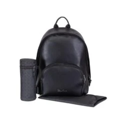 Silver Cross Changing Bag - Black -Beautiful Bambino silver cross vegan leather rucksack black 5 1800x1800 b2a0772e ded4 48e5 b100 8e6492228728