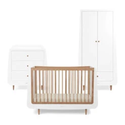 Snuzkot 3 Piece Nursery Furniture Set - The Natural Edit - Oak