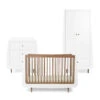 Snuzkot 3 Piece Nursery Furniture Set - The Natural Edit - Walnut -Beautiful Bambino snuzkot 3 piece nursery furniture set natural edit walnut flat