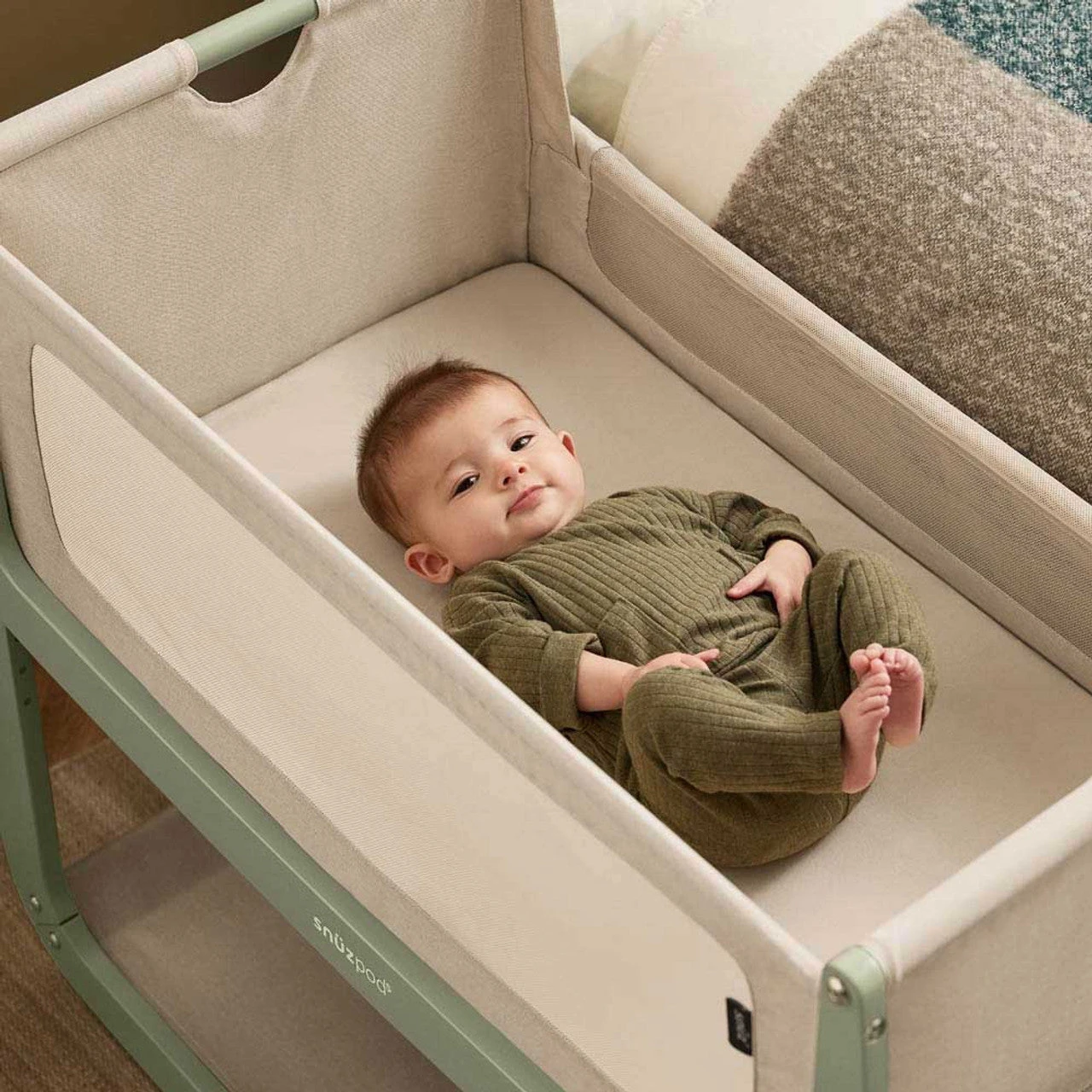 SnuzPod5 Bedside Crib | Sage 6 SnuzPod5 Bedside Crib | Sage - Image 4