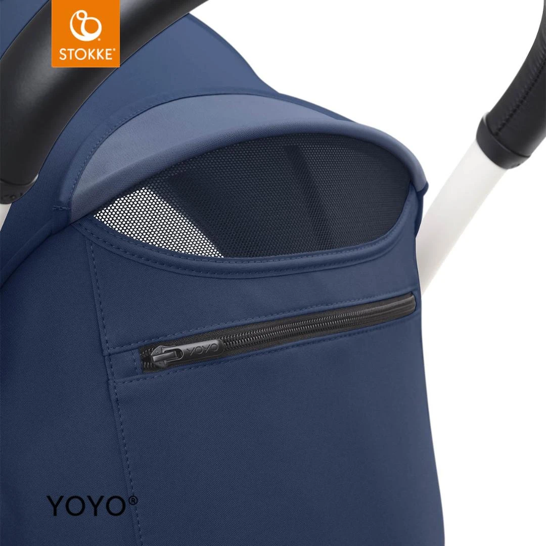 Stokke YOYO³ Stroller From Newborn To Toddler | Air France Blue 17 Stokke YOYO³ Stroller From Newborn To Toddler | Air France Blue - Image 15