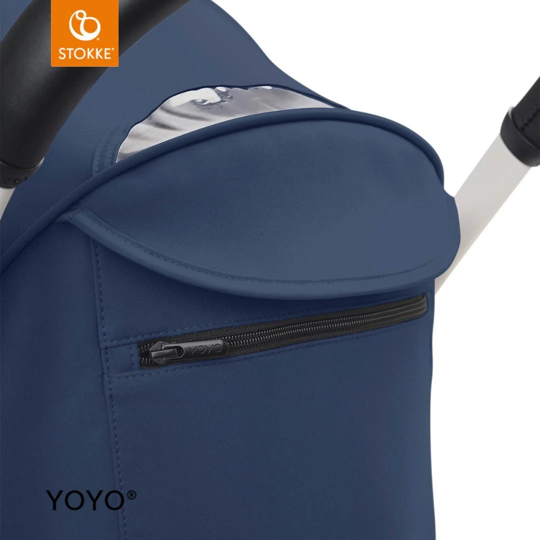 Stokke YOYO³ Stroller From Newborn To Toddler | Air France Blue 16 Stokke YOYO³ Stroller From Newborn To Toddler | Air France Blue - Image 14