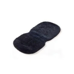 The Little Green Sheep Sheepskin Pram Liner - Charcoal
