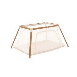 Tutti Bambini CoZee Go 3-in-1 Bassinet, Travel Cot & Playpen - Walnut & Ecru