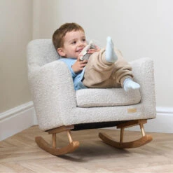 Tutti Bambini Jonah Mini Me Children's Rocking Chair | Boucle Mushroom -Beautiful Bambino tutti bambini jonah mini me childrens rocking chair boucle mushroom 14 30321