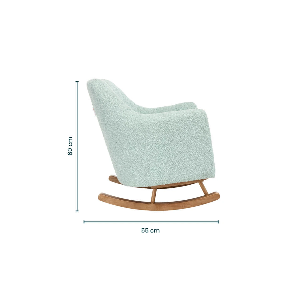 Tutti Bambini Jonah Mini Me Children's Rocking Chair | Boucle Ocean Stone 9 Tutti Bambini Jonah Mini Me Children's Rocking Chair | Boucle Ocean Stone - Image 7