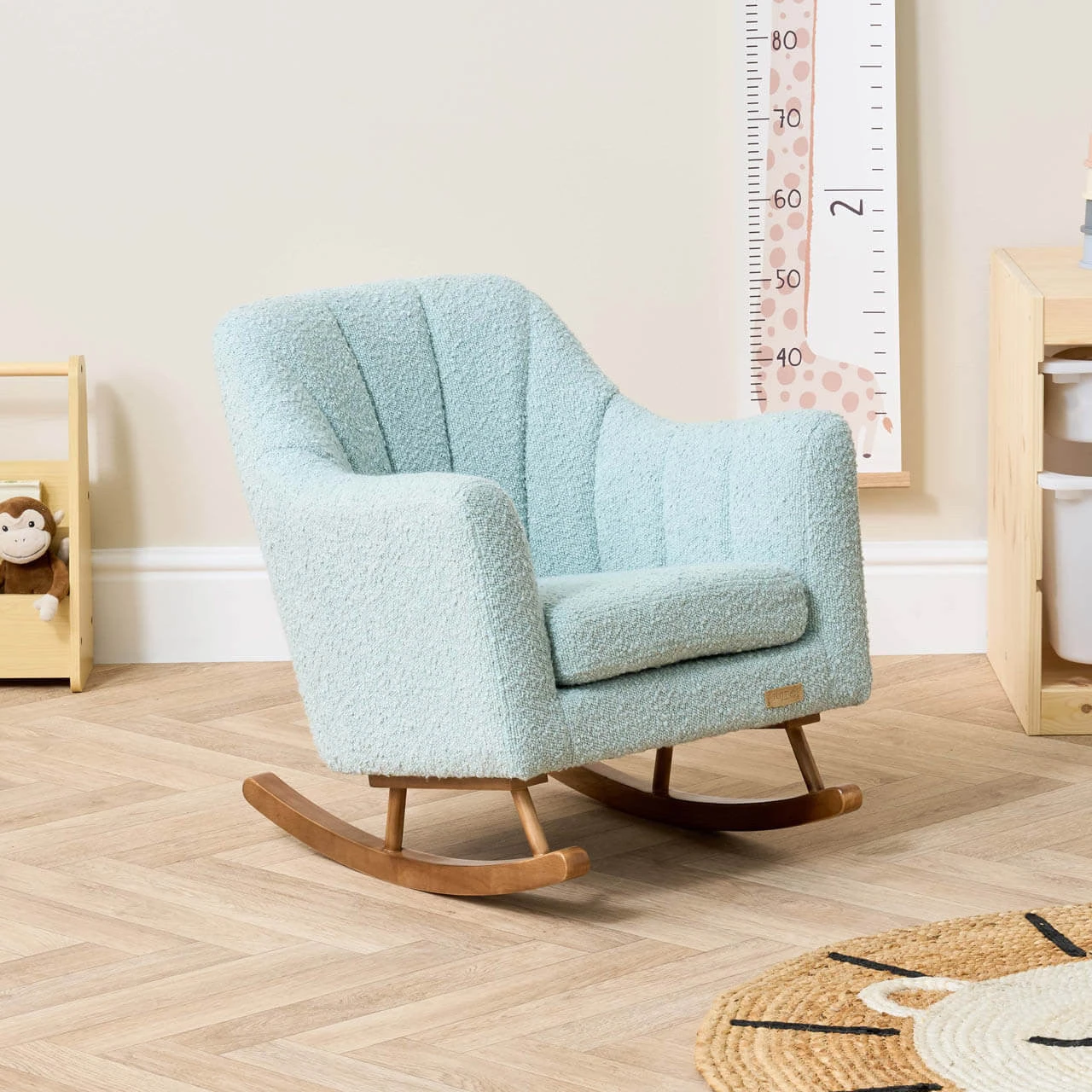 Tutti Bambini Jonah Mini Me Children's Rocking Chair | Boucle Ocean Stone 3 Tutti Bambini Jonah Mini Me Children's Rocking Chair | Boucle Ocean Stone