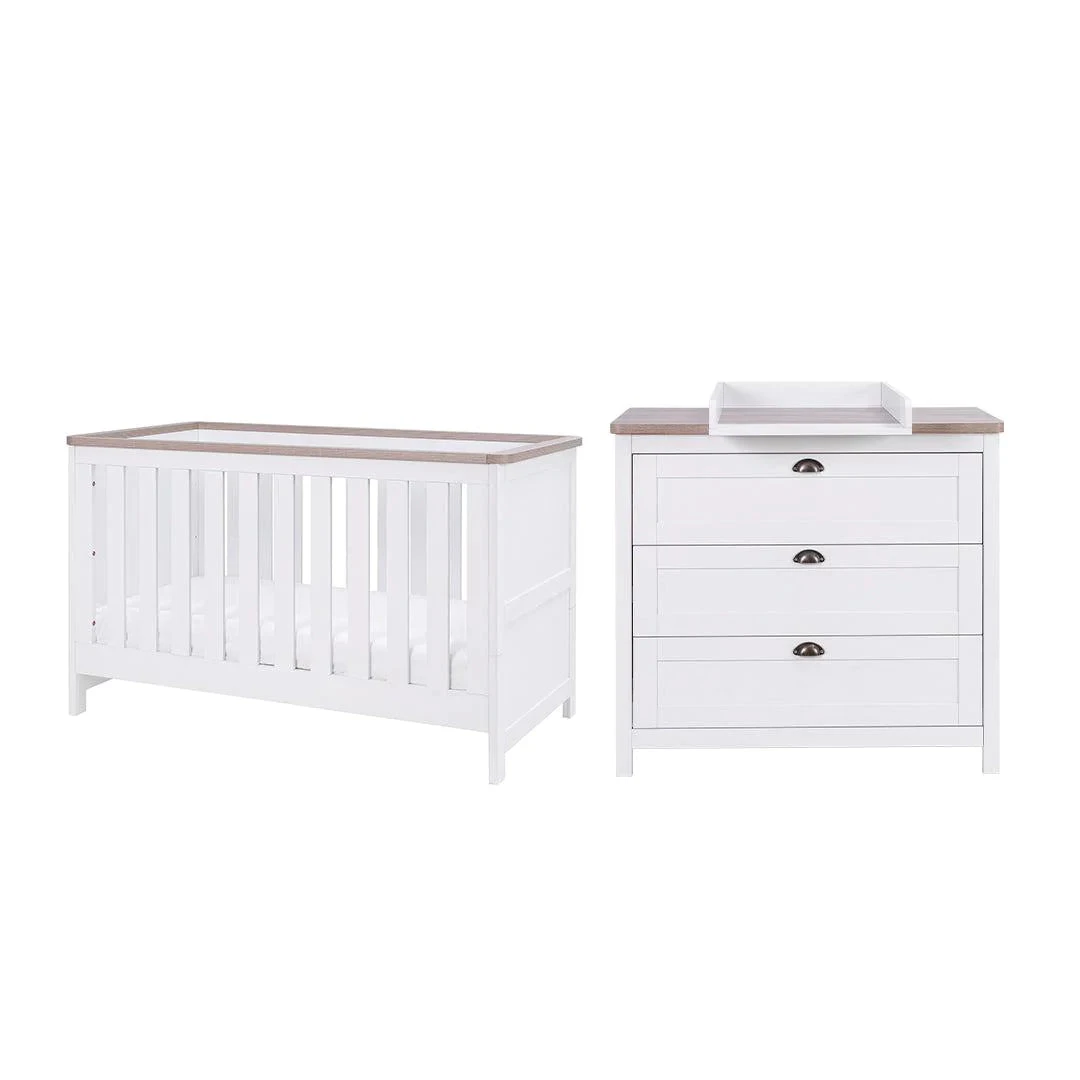 Tutti Bambini Verona 2 Piece Room Set - White/Oak 4 Tutti Bambini Verona 2 Piece Room Set - White/Oak - Image 2