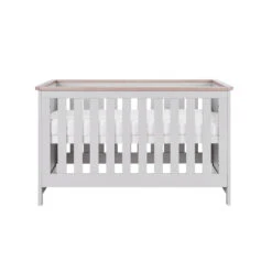 Tutti Bambini Verona 3 Piece Room Set - Dove Grey/Oak -Beautiful Bambino tutti bambini verona cot bed grey flat 2
